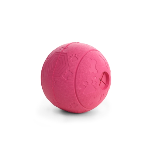 Little & Bigger Spin-a-Treat kamuoliukas šunims, rožinis, 11 cm
