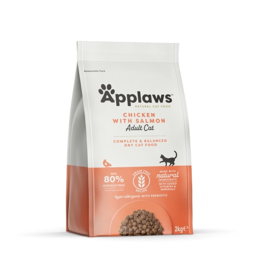 Applaws sausas maistas katėms su vištiena ir lašiša, 2 kg