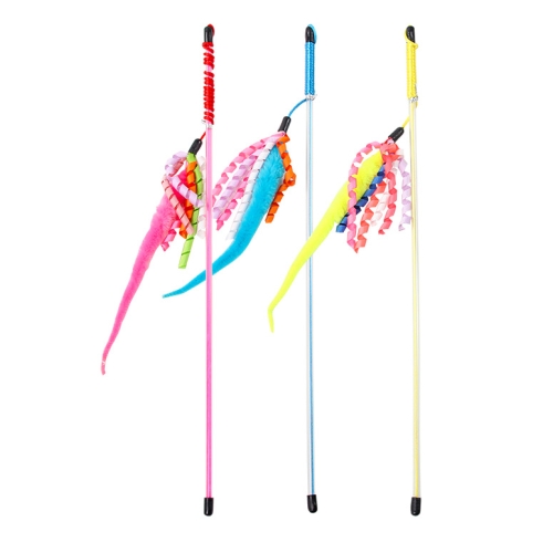 Pawise meškerė katėms su spyruokliuojančiais kaspinais