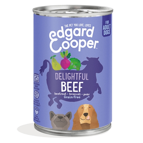 Edgard Cooper konservai šunims su jautiena, 400 g