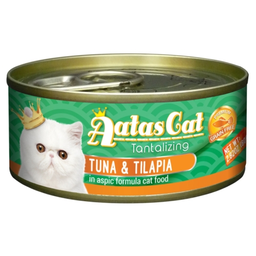 Aatas konservai katėms su tunu ir tilapija, 80g
