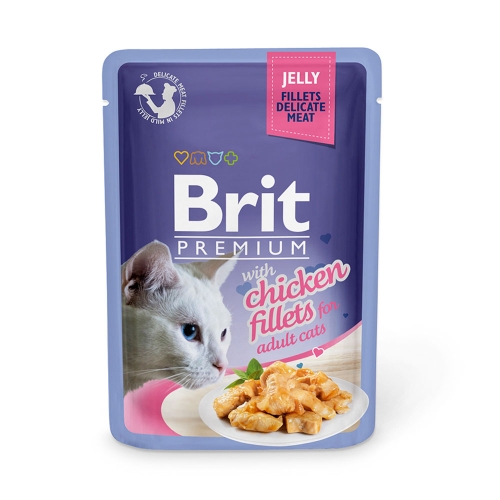 Brit Premium Delicate Chicken in Jelly konservai katėms su višt. 85 g