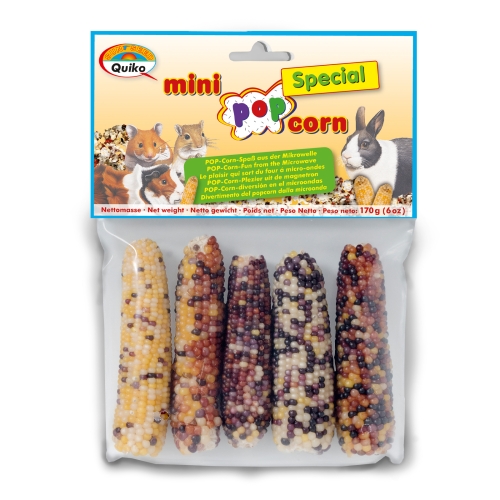 Quico Mini PopCorn užkandis graužikams, 170 g