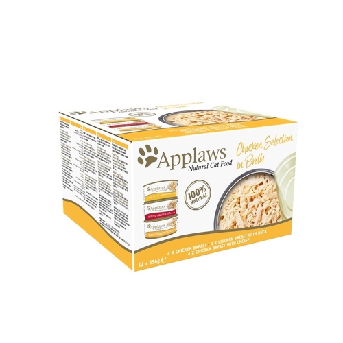 Applaws konservų rinkinys katėms su vištiena, 12x156 g