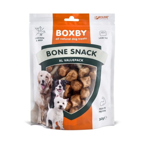 Boxby Bone Snack skanėstas šunims, 360 g