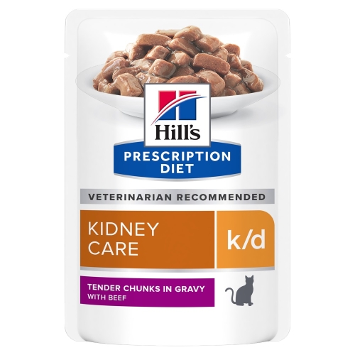 Hill's PD Feline k/d konservai katėms su jautiena, 85 g