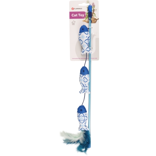 Flamingo meškerė su žuvelėmis, 45cm