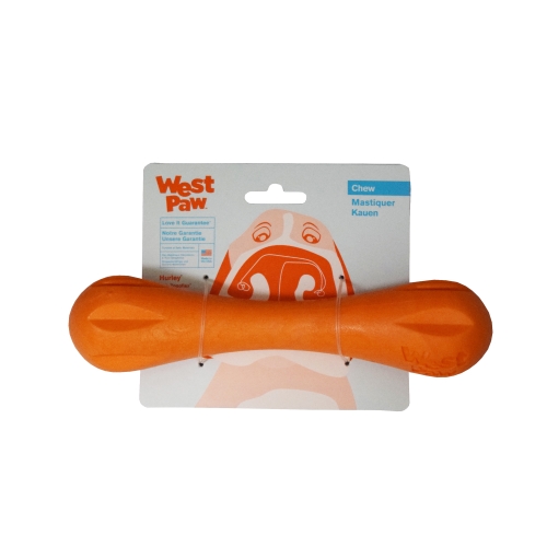 West Paw Hurley guminis žaislas šunims 21 cm, oranžinis