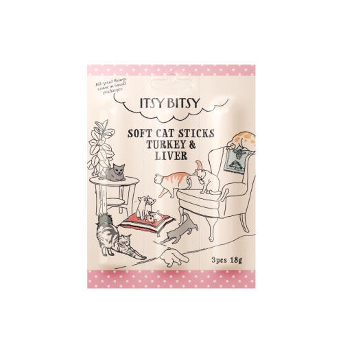 ItsyBitsy kačių skanėstas su kalakutiena ir kepenimis, 3 vnt (18 g)