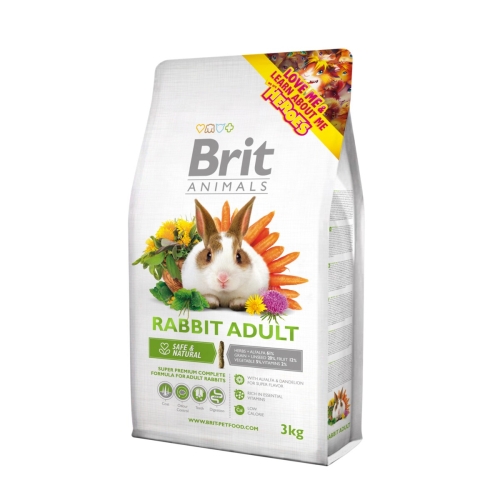 Brit Animals maistas suaugusiems triušiams, 3kg