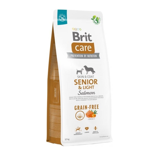 Brit Care Light Senior maistas šunims-senjorams su lašiša, 12 kg