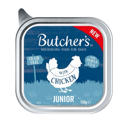 Butcher's Original Junior paštetas šunims su vištiena, 150g