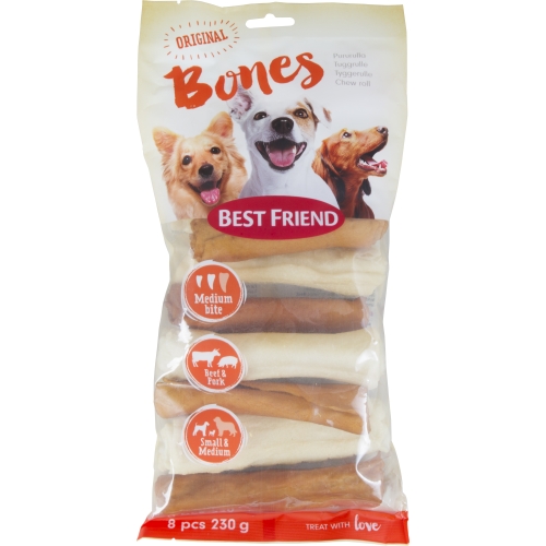 Best Friend Mix kramtukai šunims S/M, 8 vnt.