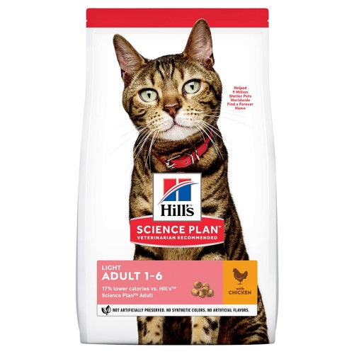 Hill’s SP Feline Adult Light Chicken  10 kg