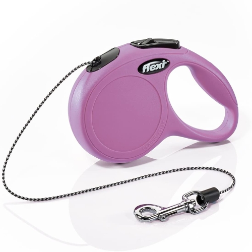 Flexi Classic automatinis virvinis pavadėlis, XS/3 m, rožinis