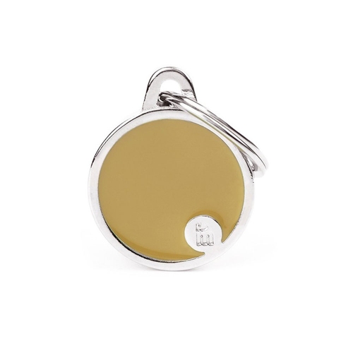 My Family Basic graviruojamas pakabukas - rusvas skritulys, S dydis