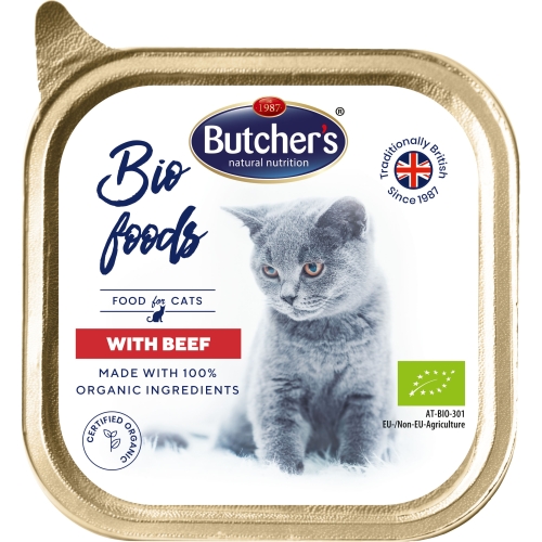 Butcher's Bio konservai katėms su jautiena 85 g