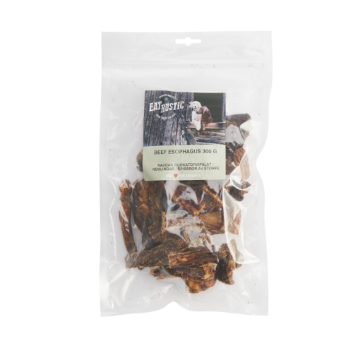 Eat Rustic natūralus skanėstas šunims – jautienos stemplės, 300 g