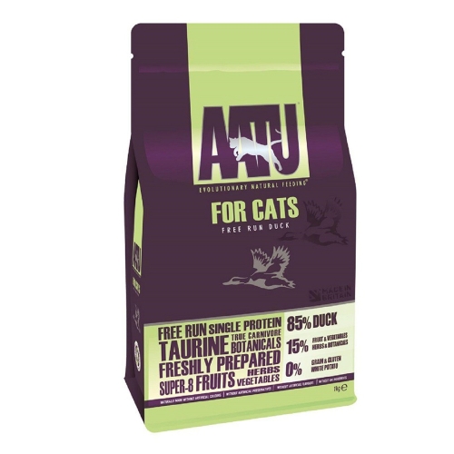 Aatu sausas maistas katėms su antiena, 1 kg