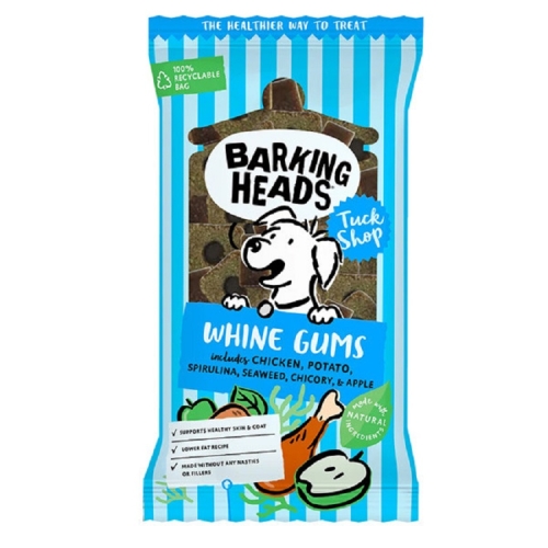 Barking Heads Whine Gums skanėstai šunims su vištiena, 150 g