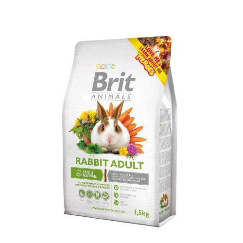 Brit Animals visavertis pašaras triušiams, 1,5kg