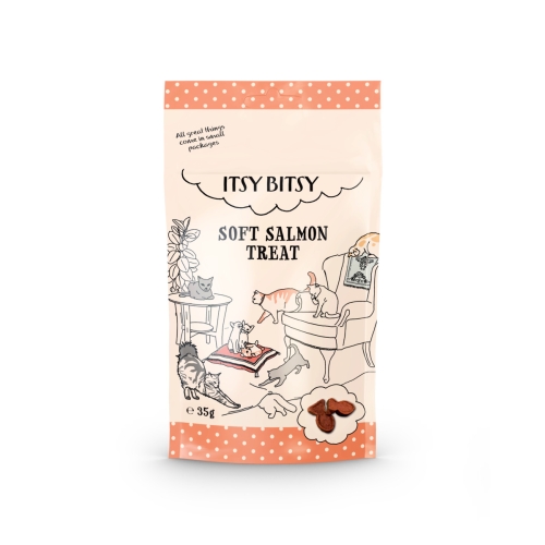 ItsyBitsy kačių skanėstas su lašiša, 35 g