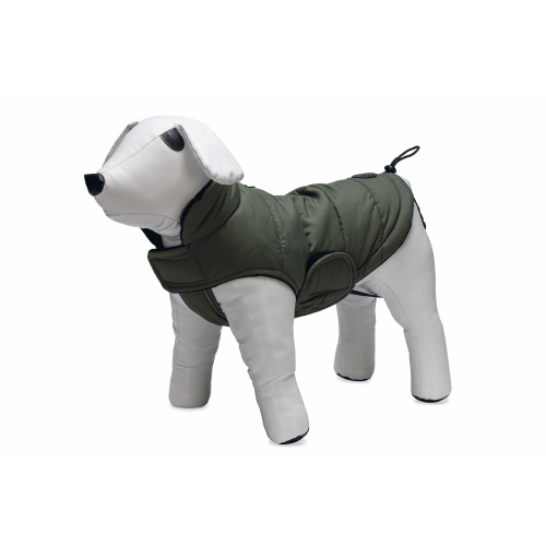 Beeztees šilta ir vandeniui atspari šunų striukė, 20 cm, žalia