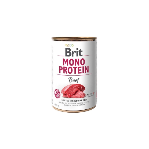BRIT CARE MONO PROTEIN KONSERVAI ŠUNIMS SU JAUTIENA, 400G