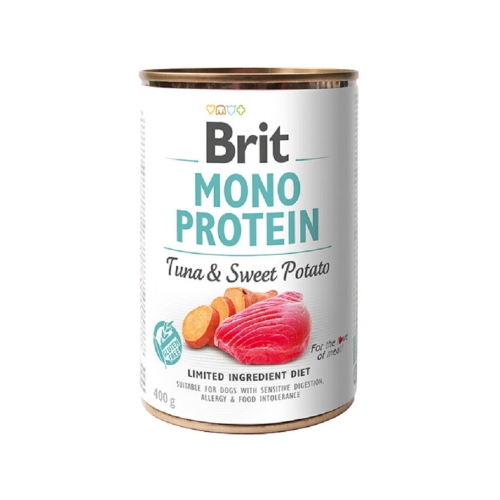 Brit Care konservai šunims su tunu ir saldžiąja bulve, 400g