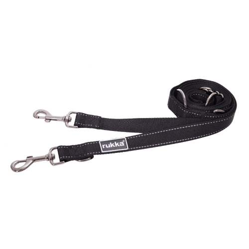 Rukka Bliss Polar Multi nailoninis pavadėlis 20 mm/300 cm, juoda