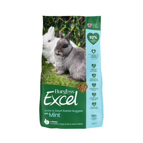 Burgess Excel maistas jauniems triušiams, 1,5 kg