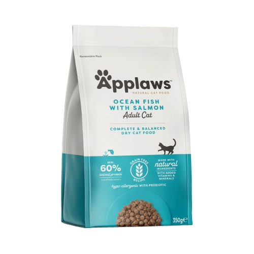 Applaws Adult Cat sausas maistas katėms su lašiša, 350 g