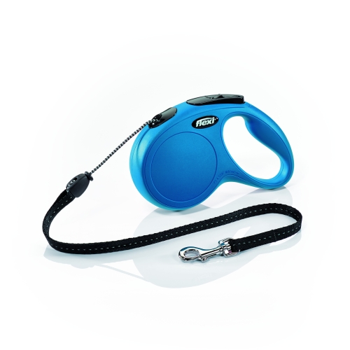 Flexi Classic automatinis virvinis pavadėlis, M/5m, mėlynas