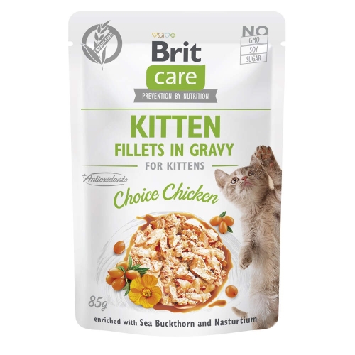 Brit Care šlapias maistas kačiukams su vištiena, 85g