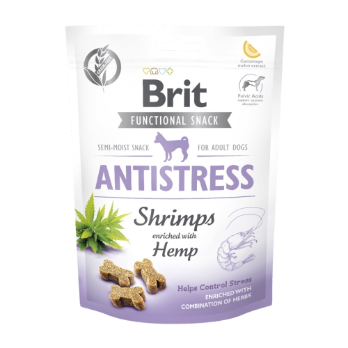 BRIT CARE ANTISTRESS FUNKCINIAI SKANĖSTAI ŠUNIMS SU KREVETĖMIS, 150 G