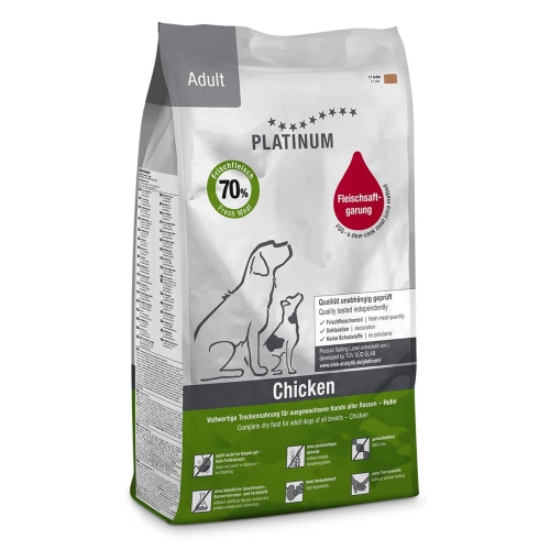 Platinum sausas maistas su šviežia vištiena suaugusiems šunims, 5 kg
