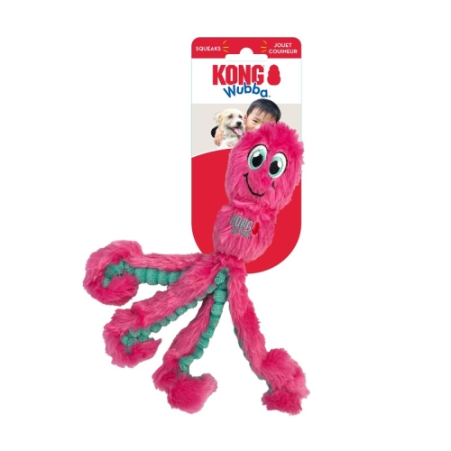 KONG Wubba žaislas šunims aštuonkojis, S/M dydžio, įv. spalvų