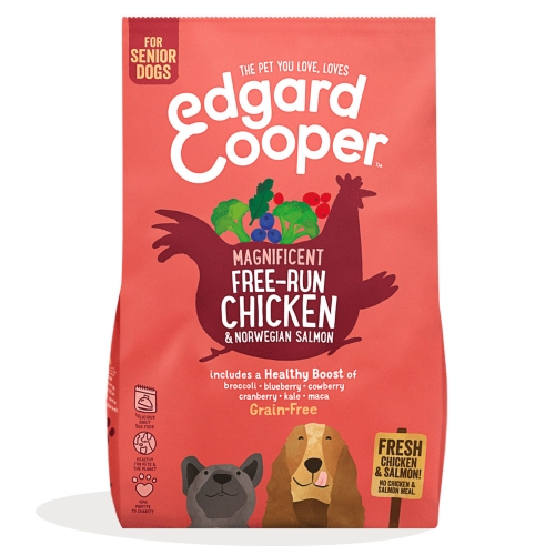 Edgard Cooper maistas šunims-senjorams su vištiena ir lašiša, 700 g
