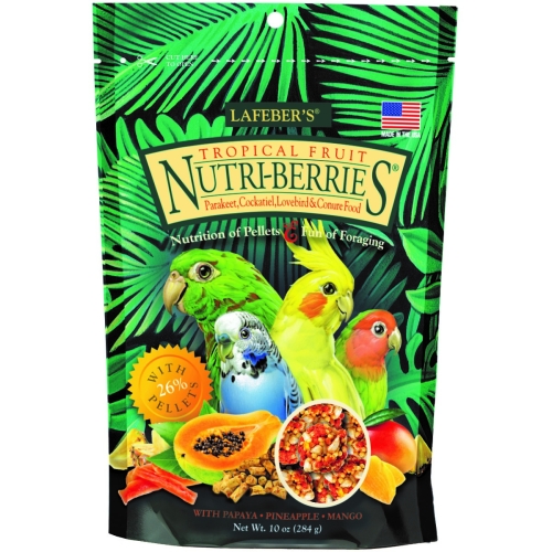 Nutri-Berries Tropical Fruit maistas maž. ir vidut. papūgoms, 284 g