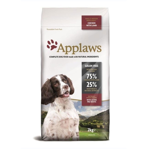 Applaws Adult Small&Medium maistas šunims su vištiena ir ėriena, 2 kg