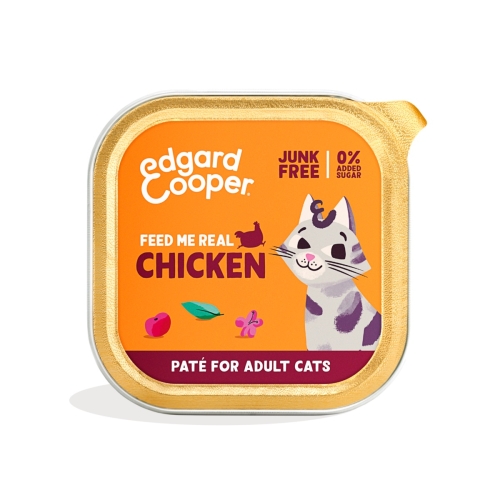 Edgard & Cooper paštetas katėms su vištiena, 85g