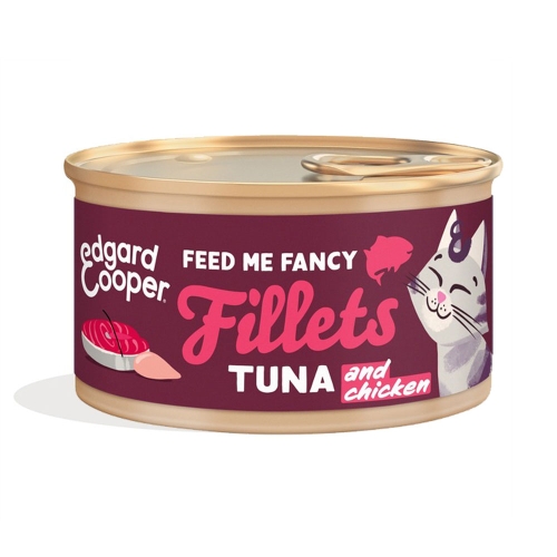 Edgard & Cooper konservai katėms su tunu ir vištienos filė, 70 g