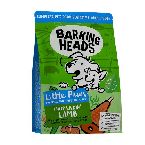 Barking Heads Chop Lickin' Lamb maistas maž. veislėms su ėriena, 4 kg