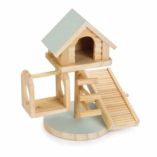 Beeztees Lovy medinis žaidimų namelis graužikams, 21 cm