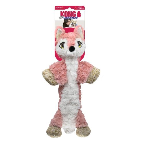 Kong Low Stuff Flopzie minkštas žaislas-lapė, XL dydis