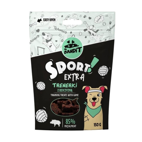 Mr. Bandit SPORT EXTRA skanėstai šunims su žveriena, 150 g