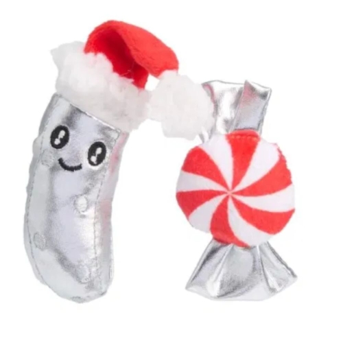 L&B SEASONS CLASSICS ŽAISLAI AGURKĖLIS IR SALDAINIS, SIDABRINIAI, 2 VNT.* #