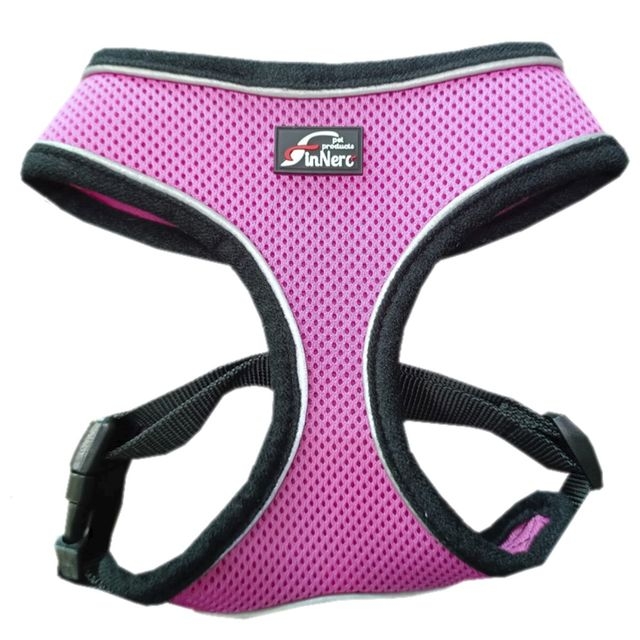 Finnero Light Reflective petnešos šunims, 40-50 cm, rožinės -  2