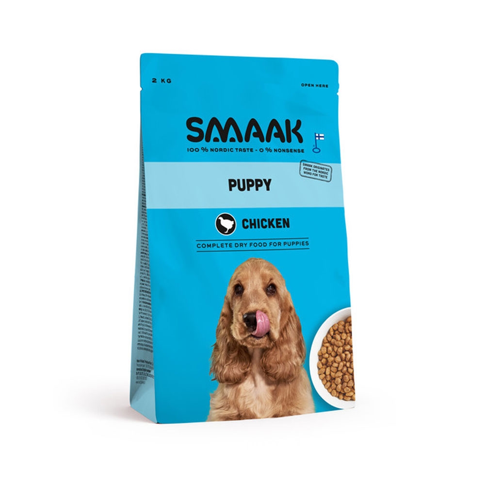 SMAAK sausas maistas šuniukams su vištiena ir lašiša, 2kg -  2