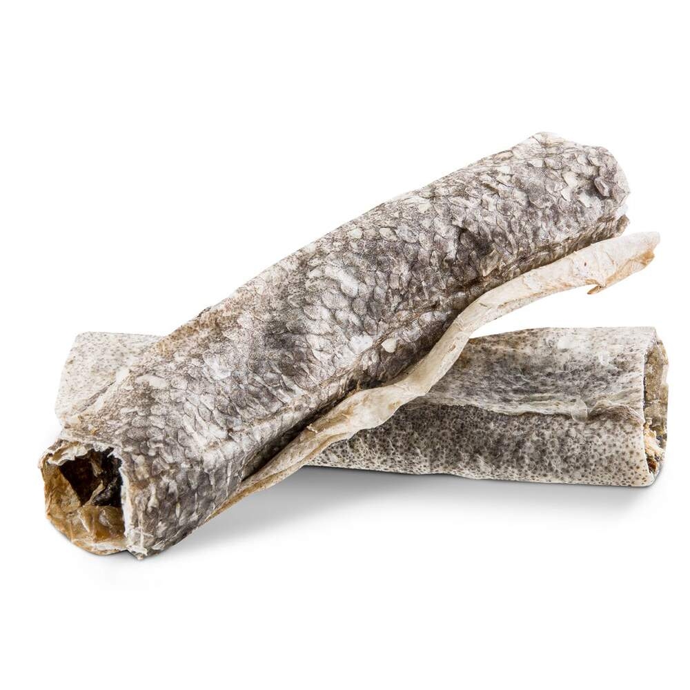 Boxby Fish Rolls skanėstai šunims, 100% džiovinta menkės oda, 60g -  2